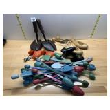 ASSORTED WOOD, PLASTIC & METAL SHOE TREES, SOME