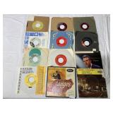 VTG 45 RPM RECORDS, BOB DYLAN, BING CROSBY, THE