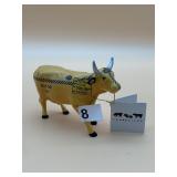 COWPARADE TAXI COW FIGURINE, N.Y.C. TAXI DESIGN,