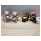 PINK BEAR SHAKERS, OLD TUCSON ARIZONA SOUVENIR