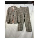 VTG YOUNG PENDLETON TWEED SUIT EST SIZE S