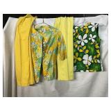 60S FLORAL OUTFITS EST SIZE M NEED CLEANED