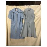 60S BLUE DRESSES, EST SIZE S/M