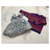VINTAGE GIRLS SIZE 4 DRESS & SWEATER