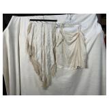 ANTIQUE PIANO SCARF WITH EMBROIDERY, SEE PHOTOS