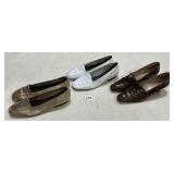 VTG FIORENTINA SIZE 8 AS SNAKESKIN HEELS, CALICO