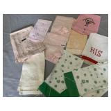 PURE LINEN HAND EMBROIDERED SACHETS, MONOGRAMMED