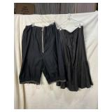 EARLY 1900S UNDER PINNING, BLOOMERS & SKIRT,