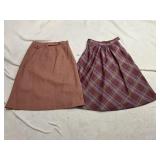 VTG KNEE LENGTH SKIRTS EST SIZE S, NEED CLEANED