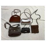 INTERESTING BROWN PURSES IN VARIOUS STYLES