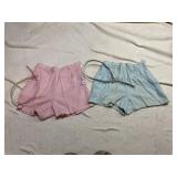 VTG HAYMAKER SHORTS W/ BELTS, FADED, SIZE 12