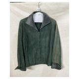 VTG CARLISLE SIZE 4 GREEN SUEDE JACKET SOME