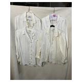 FLAX BY JEANNE ENGELHART & CHICOS LINEN TOPS,