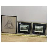 W. WALLIS VTG ENGRAVINGS, FRAMED ESTATE PRINTS,