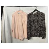VTG 90S SILK BLOUSES, SIZE 10