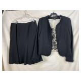 NIPON BOUTIQUE SKIRT SUIT WITH TOP SIZE 12
