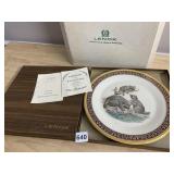 LENOX L.E. PORCELAIN RACCOONS COLLECTOR PLATE BY