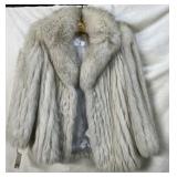80S FOX FUR COAT  SIZE S