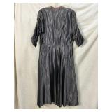 40S REMBRANDT EMBELLISHED PARTY DRESS, EST SIZE L