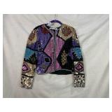 VTG 90S BLACK TIE SEQUIN TOP SIZE S A COUPLE OF