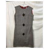 60S HONEYCOMB TWEED DRESS NEEDS CLEANED EST SIZE
