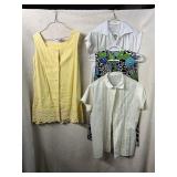 VTG 60S TUNICS & BLOUSES, NEED CLEANED, ASSORTED
