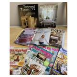 ASSORTED HOME DECOR BOOKS & MAGAZINES, FLEA