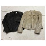 Y2K ALFANI EMBOSSED LEATHER JACKETS SIZES S/M