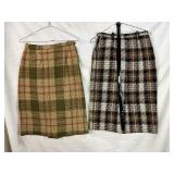 VTG 50S/60S TWEED SKIRTS EST SIZE S