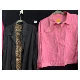 RUBY RD. PINK CRINKLE JACKET, J.JILL PURPLE