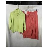 VTG LIZ CLAIBORNE KNIT SET SIZE M/L, BKG & CO
