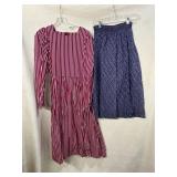 VTG LAURA ASHLEY DRESS SIZE 14 & SKIRT SIZE M