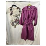 VTG 70S ASIAN PRINT BODYSUIT SIZE M, 80S LUBA