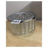 THE SILEX COMPANY CANDLE WARMER, GLASS BASE,