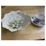 BELL CHINA FINE BONE CHINA CUP AND SAUCER, RS