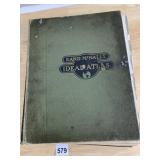 RAND MCNALLY IDEAL ATLAS, 1915, VTG HARDCOVER.