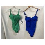 VTG SWIMSUITS, ONE NWT, SIZE 14 D CUP