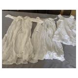 VTG WHITE EMBROIDERED RUFFLED BLOUSE, VTG CREAM
