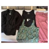 SONOMA PINK CAPRI PANTS, CYNTHIA ROWLEY BLACK