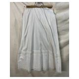 EDWARDIAN COTTON PETTICOAT WITH EMBROIDERY