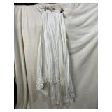 VICTORIAN PETTICOAT WITH TRAIN AND RUFFLES, TINY