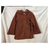UNIQUE VTG RUST WOOL COAT, UNION MADE, EST SIZE S