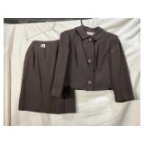 60S BASS JOSEPH HORNE SKIRT SUIT EST SIZE S