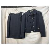 60S KIMBERLY KNIT 3 PIECE SKIRT SUIT EST SIZE S