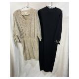 VTG SWEATER DRESSES, NINA LEONARD SIZE M,