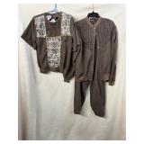 VTG 90S TEDDI WINDBREAKER SET, EST SIZE M/L