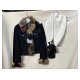 Y2K KRYOS PARIS REAL FUR TRIM JEAN JACKET (SOME