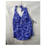 LL BEAN NWT TANKINI TOP SIZE 18