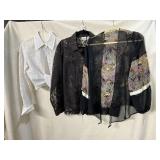 VTG SHEER TOPS, 70S-Y2K, SIZE S/M