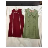 60S SHIFT DRESSES, CLARET CASUALS, EST SIZE S/M,